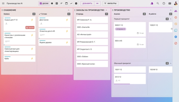 Рабочее пространство в Kaiten Рабочее пространство в Kaiten