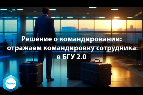 Решение о командировании: отражаем командировку сотрудника в БГУ 2.0 Решение о командировании: отражаем командировку сотрудника в БГУ 2.0