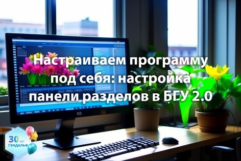Настраиваем программу под себя: настройка панели разделов в "Бухгалтерия государственного учреждения" 2.0 Настраиваем программу под себя: настройка панели разделов в "Бухгалтерия государственного учреждения" 2.0