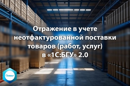Отражение в учете неотфактурованной поставки товаров (работ, услуг) в 1С:Бухгалтерия государственного учреждения 2.0