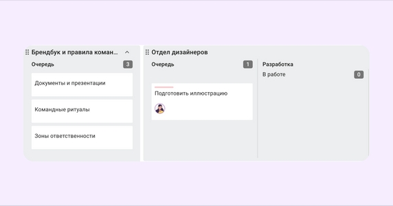 Пространство с несколькими досками Пространство с несколькими досками