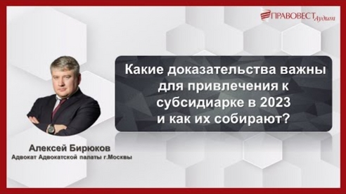 Какие доказательства важны для привлечения к субсидиарке в 2023 и как их собирают? Какие доказательства важны для привлечения к субсидиарке в 2023 и как их собирают?