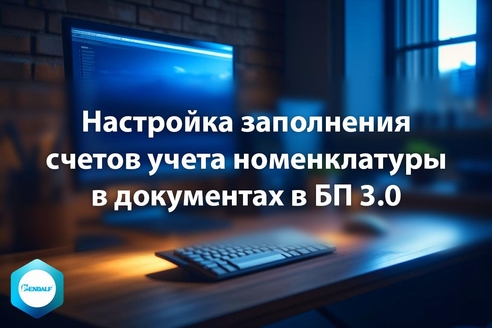 Настройка заполнения счетов учета номенклатуры в документах в БП 3.0 Настройка заполнения счетов учета номенклатуры в документах в БП 3.0